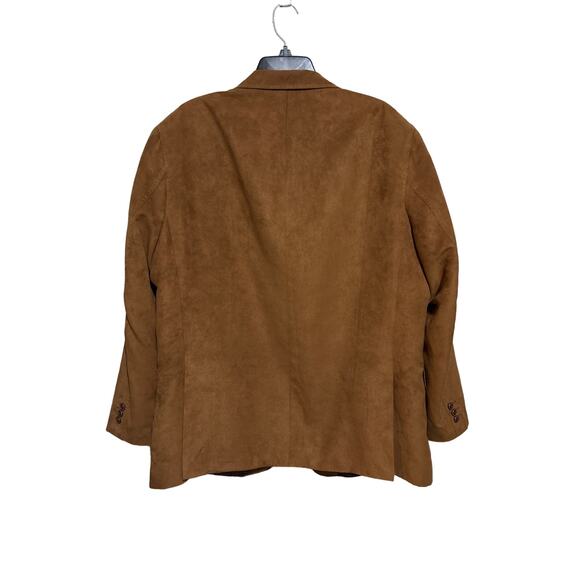 Alan Flusser Faux Suede Blazer Jacket XL - Picture 2 of 6